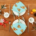 thumbnail image 7 of Coolnut Pizza Cloth Napkins Set of 6, Reusable Washable Polyester Dinner Table Napkins for Family, Weddings, Parties, Home Decor, 20 x 20 Inch Washcloth Gift, 7 of 7