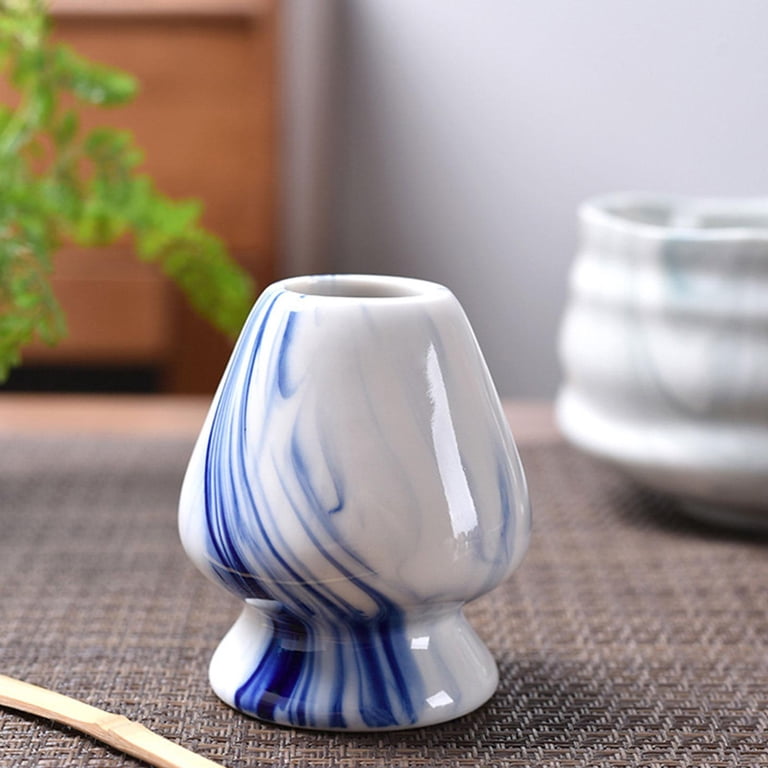 Ceramic Matcha Whisk Holder – Mountain Design For Bamboo Chasen, Drying Stand For Matcha Tea Set