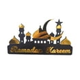 thumbnail image 1 of Lipstore Calendrier de Ramadan Kareem Décoration de Bureau Légère Mosquée et Lune Forme Dorée Petit, 1 of 8