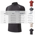 thumbnail image 2 of SeCaotees Short Sleeve Mock Neck Athletic Tees for Men Stand Collar Slim Fit Quick‑Dry Stretchy Fabric Outdoor Sports Workout Pullover Shirts Red,L, 2 of 4