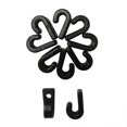 thumbnail image 4 of Clip de cuerda de cubierta con gancho en forma de J y juego de tornillos Gancho en forma de J para kayak con juego de tornillos y tuercas, 4 of 4