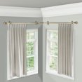 thumbnail image 2 of 13/16" Dia Adjustable Corner Window Single Curtain Rod 28 to 48" (each side) in Antique Brass with Ludmila Finials,(4890-284-CR), 2 of 3
