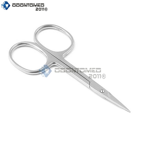 OdontoMed2011 Toe Nail Scissors Cuticle Clipper Straight Fine Arrow Point 3.5" New 1x