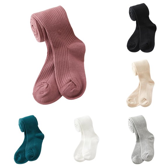 Toddler Kids Baby Girls Leggings Knitted Tights Stretchy Basic Full Length Pants Pantyhose for Spring Autumn Stocking Softball for Girls 12 Month Girl Pants Pants Girls 7