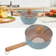 thumbnail image 4 of Small Saucepan, Milk Pot Stick Proof Even Heating  For Gas Stove White,Blue, 4 of 8