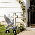 thumbnail image 4 of QuanTara Memorial Garden Plaques Set of 2, 7.87x5.91in Acrylic Heart Shaped Outdoor Plaque with Ground Stake, Butterfly Design for Yard, Lawn, Pet or Family Remembrance Decor, 4 of 6