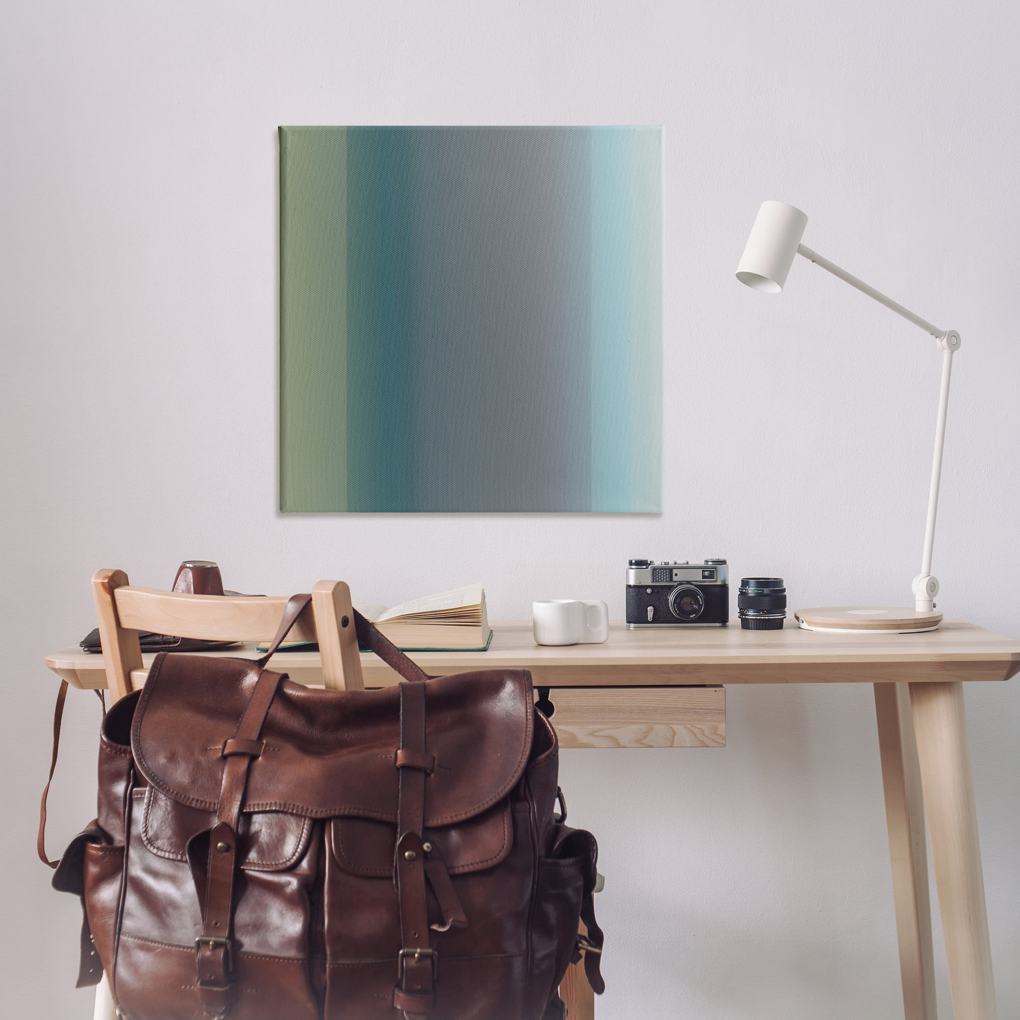 Stupell Industries Subtle Ombre Gradient Abstract Painting Wrapped Canvas Art Print Wall Art, 36 x 36