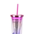 thumbnail image 3 of Vaso Glamour, vaso aislado, tazas de , botella de té, vaso de íris de doble pared para viaje, coche, , , té, Latte, reutilizable, Estilo A Glass Glamour Vaso de glamour, 3 of 8