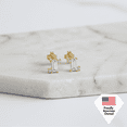 thumbnail image 6 of Cate & Chloe Kimberly 18k White Gold Plated Solitaire Stud Earrings with Swarovski Crystals, 6 of 8