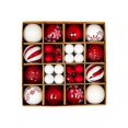 thumbnail image 3 of 44 bolas navideñas colgantes para decoración navideña, bolas decorativas a granel rojo y blanco, 3 of 9