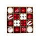 thumbnail image 3 of 44 bolas navideñas colgantes para decoración navideña, bolas decorativas a granel rojo y blanco, 3 of 9