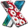 thumbnail image 2 of MUNDAZE LG Stylo 6 Mignonnes Marguerites Blanches Rouges à Pois Étui de Téléphone à Double Couche, 2 of 6