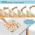 thumbnail image 4 of Beige Daffodils Pattern Kitchen Cloth Dish Towels for Drying Washing Absorbent Dish Rags Reusable soft kitchen dishcloth set 6 Pack, 4 of 9