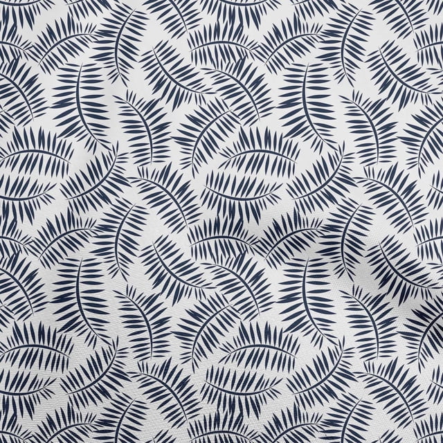 oneOone Rayon Navy Blue Fabric Tropical Sewing Craft Projects Fabric Prints By Yard 56 Inch Wide