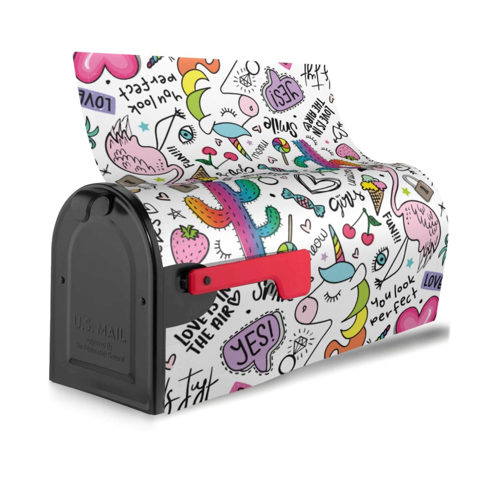 Kdxio Magnetic Mailbox Cover 25.5x21 in Mailbox Cover Outdoor Decoration Holiday Mailbox Covers for Home Garden Yard-25.5x21 in