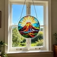 thumbnail image 5 of Acrylic Puzzle Window Panel, Decorative Sun Shade and Privacy Screen for Home Office, Colorful Light Filtering Window Hanging, Modern Gift for Window Decor and Light Control, 5 of 6