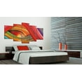 thumbnail image 2 of Tiptophomedecor Abstract Canvas Wall Art - Colorful Strips Abstraction - Stretched & Framed Ready To Hang Art, 2 of 4