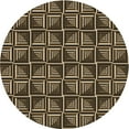 thumbnail image 1 of Ahgly Company Indoor Round Patterned Peru Brown Area Rugs, 7' Round, 1 of 6