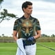 thumbnail image 3 of Fotbe Vintage Pattern Fox Camiseta Polo de Golf para Hombre con Estampado – Camisa Deportiva Transpirable con Cuello Abotonado-3X-Large, 3 of 6