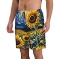 thumbnail image 2 of Fotbe Starry Sky Sunflower Trajes de Baño Estampados para Hombre, Shorts de Verano de Secado Rápido, Ropa de Playa, Bañadores-3X-Large, 2 of 6