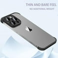 thumbnail image 3 of Compatible with iPhone 13 Pro Max Case Borderless Design Camera Lens Protection Thin Lightweight Soft Silicone Frameless Case Shockproof Bumper Cover for iPhone 13 Pro Max 6.7 inch, Black, 3 of 15