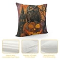 thumbnail image 4 of Orinice Owl Pumpkin Castle Graphic Decorative Cushion Throw Pillow Cover for Home Couch Living Room Bed Sofa, Halloween Autumn Pillowcase for Home Decor 1PC 20x20in, 4 of 5