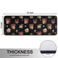 thumbnail image 5 of Kitchen Rugs Sets Of 2,Black Skull Flower Mushroom Pattern Anti Fatigue Kitchen Mat Rugs Non Slip Washable,Decorative Kitchen Floor Mats for Kitchen,Sink,Laundry,17"x47"+17"x47", 5 of 5