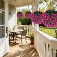 thumbnail image 5 of UNLLLL Solar Flower Ball Chandeliers, Hanging Topiary Garden Lights, LED Artificial Plants Ball Decorative Lights, for Garden, Tree, Outdoor, Balcony, Holiday Decoration (Pink), 5 of 7