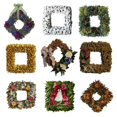 thumbnail image 4 of Royalty Essentials 16 Inch Square Metal Wire Wreath Frame Form Hanger Green (16 Square 2 Pack), 4 of 4