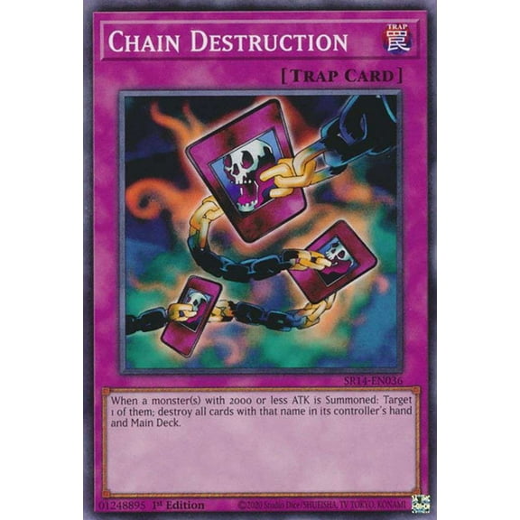 YuGiOh Structure Deck: Fire Kings Common Chain Destruction SR14-EN036