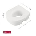 thumbnail image 4 of Delta White Elevated Toilet Seat Plastic 5 in. H x 11-3/4 in. L, 4 of 4