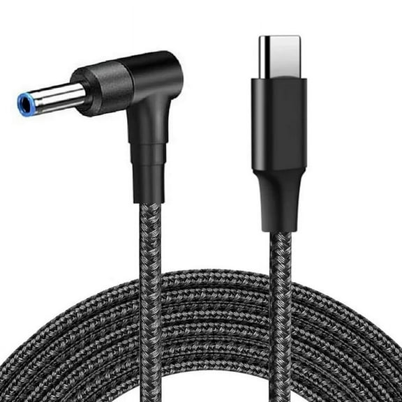 Qisuw DC4.5x3.0mm to Type C USB-C Input Fast Charging Cable Support PD100W for Laptops