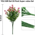 thumbnail image 2 of Artificial Flowers Outdoor Fake Flowers, UV Resistant No Fade Faux Plastic Greenery Shrubs Plants for Hanging Garden Porch Window Box Outside Decoration,Home Indoor Decor Pink, 2 of 5