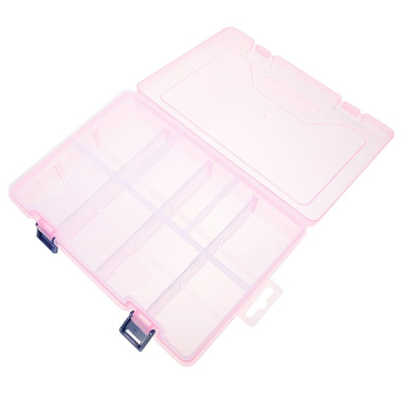 GOOHOCHY Storage Organizer Box Pink 1Pack 9.04X6.29X2.24in