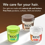 Eco Style Coconut Oil Hair Styling Gel, 16 oz, Moisturizing, Unisex