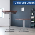 thumbnail image 3 of VIVO Electric Dual Motor 71” x 36” Standing Desk, Dark Walnut Top, Gray Frame, 3 of 8