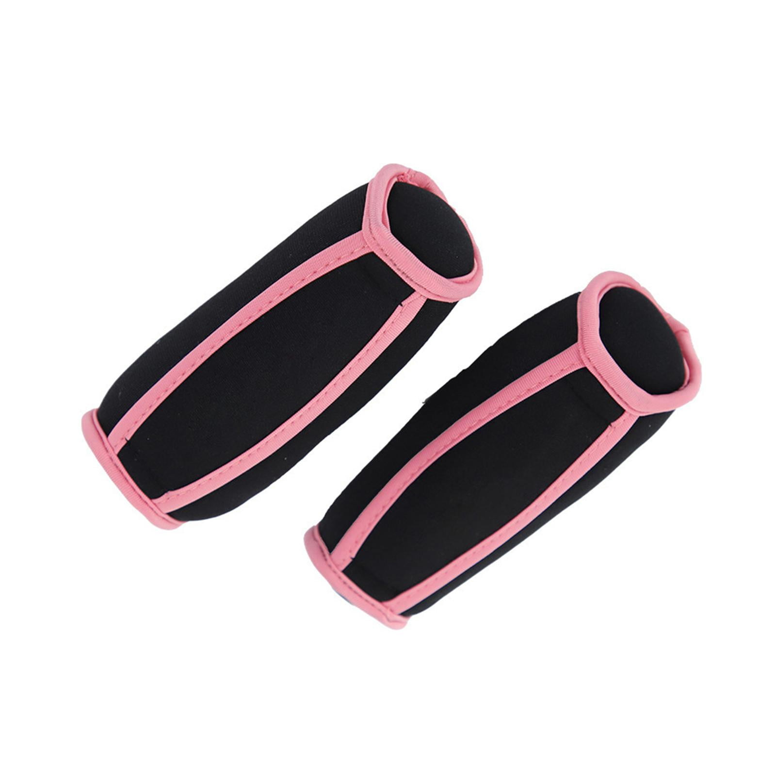 Luwecf 2 Pack Hand Weights for Women Men with Strap Sandbag for Walking Running Fitness Pink 1lb