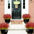 thumbnail image 5 of 4/8/12Pcs Artificial Grass Shrubs Plant Fake Outdoor Plastic Plants UV Resistant Faux Grasses Greenery Shrubs for Window Box Garden Patio Porch Home Decor, 5 of 7