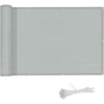 thumbnail image 1 of Outdoor Screen Fence Privacy Screen With Easy Installation, Weather-Resistant High-Density Polyethylene Breathable Material Windscreen For Deck Patio (Gray,90X300 Cm), 1 of 5