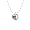 thumbnail image 2 of Delight Jewelry Silvertone 3-D Resin Chocolate Ice Cream Cone with Crystals Live Ring Charm Necklace, 18", 2 of 4