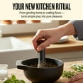 thumbnail image 3 of Alva Cast Iron Mortar and Pestle Set, 2-Cup, Heavy-Duty, 3 of 11