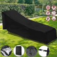 thumbnail image 2 of Funda para tumbona, funda protectora impermeable para tumbona de jardín, color negro, 200*70*40*68cm (hy), 2 of 5
