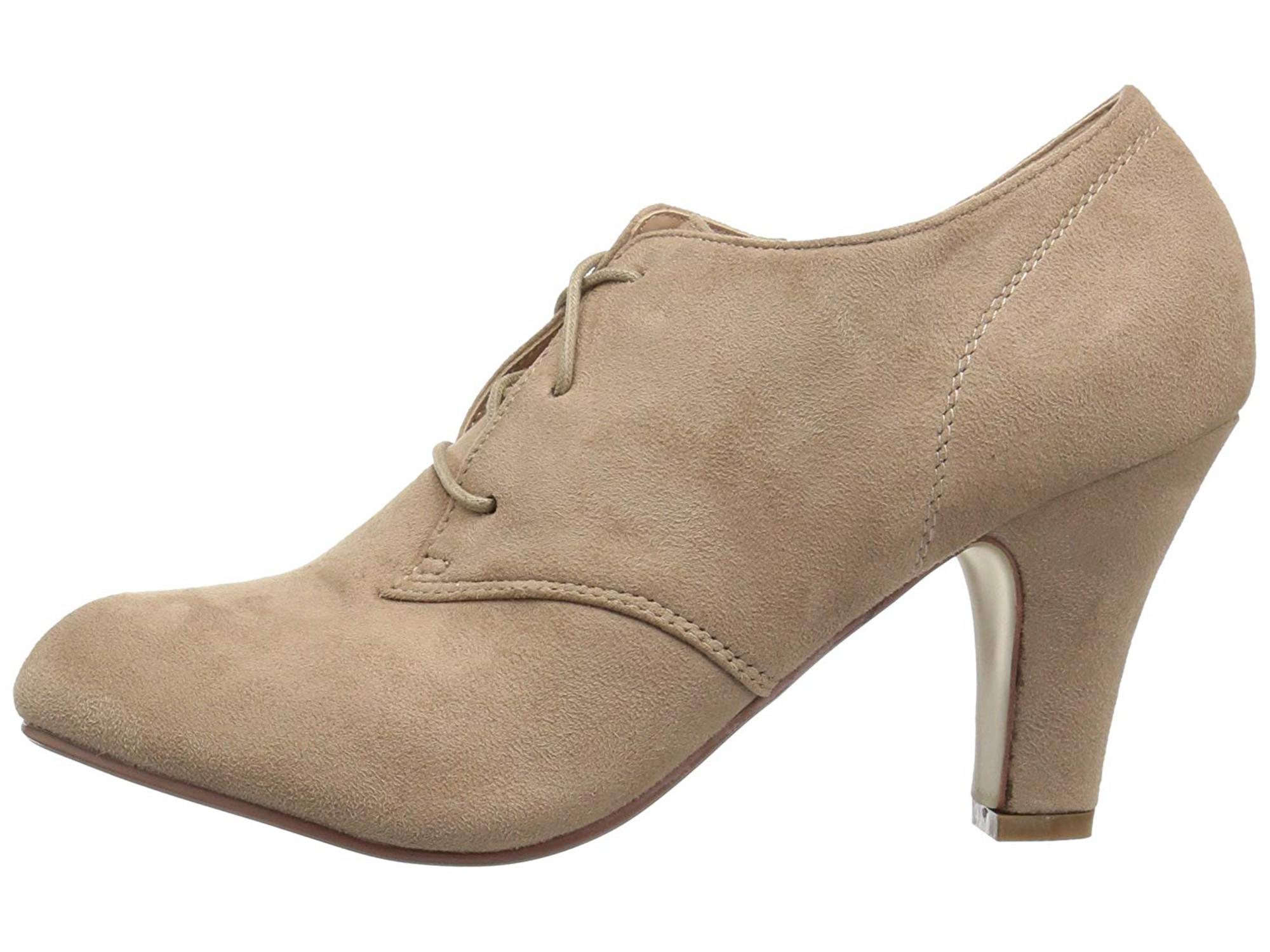 journee collection leona women's oxford high heels