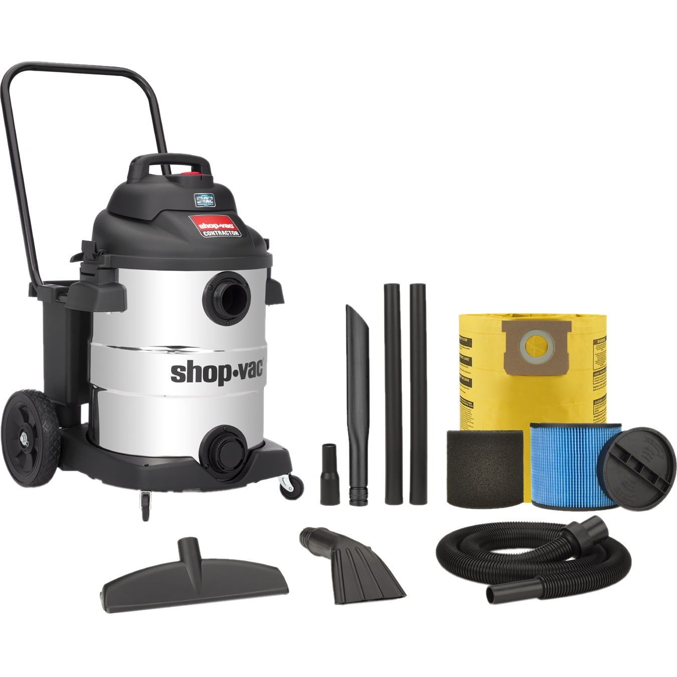 ShopVac 10 Gallon 6.5 Peak HP SVX2 Powered Stainless Steel Contractor