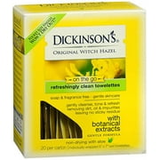 Dickinson's Original Refreshingly Towelettes, Witch Hazel and Aloe, 20 Count