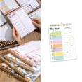 thumbnail image 2 of Tear Resistant Weekly Diet Organizers Notebook Reusable Meal Planning Pad With Reinforced Coils Compacts Vertical Design, 2 of 19