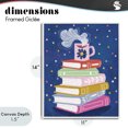 thumbnail image 4 of Stupell Industries Contemporary Book Stack & Cozy Mug White Framed Giclee Art, 11 x 14, by Vanessa Stoilova, 4 of 8