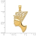 thumbnail image 4 of Auriga Fine Jewelry 14K Yellow Gold Nefertiti Profile Pendant for Women, 4 of 6