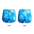 thumbnail image 5 of Picia Blue Shell Pattern Women's 2 in 1 Athletic Running Shorts High Waisted Workout Casual Gym Sweat Shorts with Comfy Liner Zipper Pockets-Small, 5 of 9