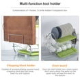 thumbnail image 4 of Amdohai Dish Drying Rack 2 Tier Dish Rack Steel with Removable Drain Board Storage Rack for Dish Drainer Utensil Holder Cutting Board Holder for Kitchen Countertop Organizer Storage, 4 of 9
